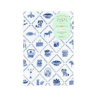 ＃ノート<B6>ゆるログ青い北欧柄 : (株)ミドリ : Note<B6>Yurulog blue Scandinavian pattern : 4902805153652
