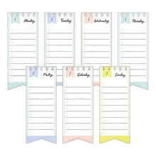 画像をギャラリービューアに読み込む, ＃付せん紙ｼﾞｬｰﾅﾙｳｨｰｸﾘｰﾘﾎﾞﾝ柄 --- : Post-it note paper journal weekly ribbon pattern :4902805190626
