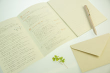 画像をギャラリービューアに読み込む, #便箋 しあわせ クローバー柄 --- ミドリ(MIDORI） <Japan letter set> :4902805204637

