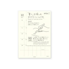 Load image into Gallery viewer, Planner Schedule Book MIDORI DESIGNPHIL MIDORI January 2023 Start December 2022 Start Monthly (Monthly Block) A6 MD DIARY SEAL S Double Schedule Length of Day Stylish Cute Character Planner Cover Planner Time Keeper :4902805220613
