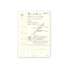 Load image into Gallery viewer, Planner Schedule Book MIDORI DESIGNPHIL MIDORI January 2023 Start December 2022 Start Monthly (Monthly Block) A6 MD DIARY SEAL S Double Schedule Length of Day Stylish Cute Character Planner Cover Planner Time Keeper :4902805220613
