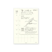 Load image into Gallery viewer, Planner Schedule Book MIDORI DESIGNPHIL MIDORI January 2023 Start December 2022 Start Monthly (Monthly Block) A6 MD DIARY SEAL S Double Schedule Length of Day Stylish Cute Character Planner Cover Planner Time Keeper :4902805220613
