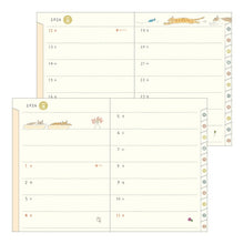 Load image into Gallery viewer, DESINPHIL MIDORI DESIGNPHIL MIDORI 2026 January Start Planner Two-Week Horizontal A6 Pocket Diary A6 Dog Cat Flower Bird Design Adult Cute Diary Schedule Book Planner Timekeeper :4902805221009
