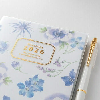 [SALE Price★] DESIGNPHIL MIDORI 2026 January Start Diary Weekly Left (Horizontal) B6 Pocket Diary Dog Cat Flower Bird Ojisan Design Adult Cute Diary Planner Timekeeper Diary: 4902805273466