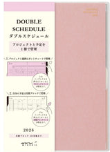 Load image into Gallery viewer, #26年ﾀﾞﾌﾞﾙｽｹｼﾞｭｰﾙ<B6>進行薄ﾋﾟﾝｸ ミドリ(MIDORI) DESIGNPHIL :4902805223836

