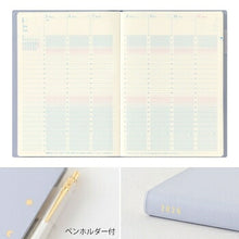 Load image into Gallery viewer, [SALE Price ★] DESIGNPHIL MIDORI 2026 2025 December Start Planner Weekly Vertical B6 Planner That Feels the Length of the Day 24 Hours Moon Phases Morning Activity Seasonal Changes Adult Cute Diary Schedule Book :4902805220798
