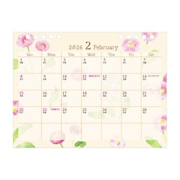 DESINPHIL･MIDORI ﾃﾞｻﾞｲﾝﾌｨﾙ･ﾐﾄﾞﾘ 2026 1月始まり ｶﾚﾝﾀﾞｰ B6 卓上 ｶﾚﾝﾀﾞｰ ﾘﾝｸﾞ M ｲﾇ柄 ﾈｺ柄 ｵｼﾞｻﾝ柄 ｶﾝﾄﾘｰﾀｲﾑ花柄 ﾄﾘ柄 ﾃﾞｻﾞｲﾝ おしゃれ 大人かわいい  ｽｹｼﾞｭｰﾙ帳 手帳のﾀｲﾑｷｰﾊﾟｰ :4902805308694