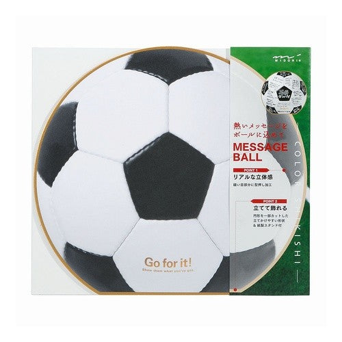 ｶﾗｰ色紙 丸形 ｻｯｶｰﾎﾞｰﾙ柄