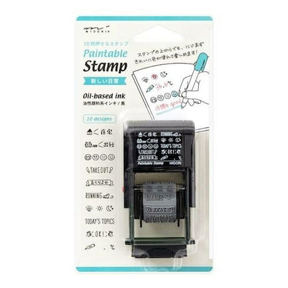 DESINPHIL･MIDORI ﾃﾞｻﾞｲﾝﾌｨﾙ･ﾐﾄﾞﾘ ｽﾀﾝﾌﾟ ･ ﾍﾟｲﾝﾀﾌﾞﾙｽﾀﾝﾌﾟ 回転印 新しい日常柄 ｽﾀﾝﾌﾟ台 ｲﾝｸ かわいい ｷｬﾗｸﾀｰ 手帳 ｲﾗｽﾄ 6mm 5個 3個 ごほうびｽﾀﾝﾌﾟ　事務　先  ｽｹｼﾞｭｰﾙ帳 手帳のﾀｲﾑｷｰﾊﾟｰ :4902805354189