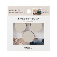 ＃ピクチャークリップ　木製　グレー : (株)ミドリ : Picture clip wooden gray : 4902805354943 :4902805354943