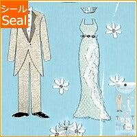 Load image into Gallery viewer, DESINPHIL･MIDORI ﾃﾞｻﾞｲﾝﾌｨﾙ･ﾐﾄﾞﾘ ｼｰﾙ ･ PC ｼｰﾙ M 2128 結婚式柄 水色 A ｼｰﾙ帳 福袋 丸 おしゃれ ｱﾙﾊﾞﾑ ﾃﾞｺﾚｰｼｮﾝ ﾊｰﾄ 大量 ｽﾃｯｶｰ ｽﾏﾎ ごほうび 花 かわいい  ｽｹｼﾞｭｰﾙ帳 手帳のﾀｲﾑｷｰﾊﾟｰ :4902805821285

