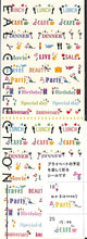 Load image into Gallery viewer, DESINPHIL MIDORI Seal - Seal 2271 Letter Pattern Colorful Seal Book Lucky Bag Schedule Deco Sticker Diary Reward Flower Alphabet - Schedule Book, Diary Timekeeper :4902805822718
