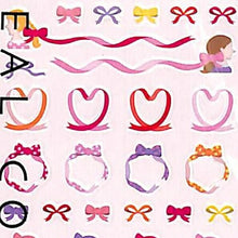 Load image into Gallery viewer, MIDORI Seals / Seals 2274 Ribbon Pattern Sticker Book Lucky Bag Round Stylish Album Decoration Heart Large Quantity Stickers Smartphone Reward Flower Cute Schedule Book Timekeeper :4902805822749
