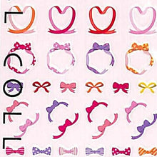 Load image into Gallery viewer, MIDORI Seals / Seals 2274 Ribbon Pattern Sticker Book Lucky Bag Round Stylish Album Decoration Heart Large Quantity Stickers Smartphone Reward Flower Cute Schedule Book Timekeeper :4902805822749
