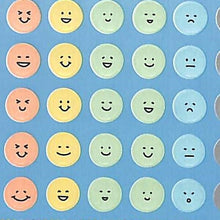 画像をギャラリービューアに読み込む, ＃シール2388気持ち顔柄 : (株)ミドリ : Seal 2388 Feeling face pattern : 4902805823883
