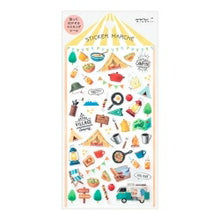 Load image into Gallery viewer, MIDORI Seal Marche Camp Pattern Sticker Book Lucky Bag Round Fashionable Album Decoration Heart Large Amount Sticker Smartphone Reward Flower Cute Schedule Book Notebook Time Keeper :4902805824927
