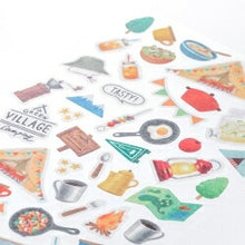 Load image into Gallery viewer, MIDORI Seal Marche Camp Pattern Sticker Book Lucky Bag Round Fashionable Album Decoration Heart Large Amount Sticker Smartphone Reward Flower Cute Schedule Book Notebook Time Keeper :4902805824927
