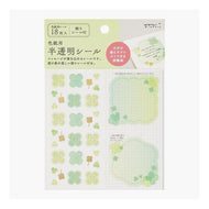 ＃カラー色紙用シール＜Ｓ＞半透明クローバー (株)ﾐﾄﾞﾘ :4902805827249
