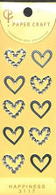 Load image into Gallery viewer, DESINPHIL･MIDORI Seal ･ Rhinestone Heart Pattern 83117-006 Seal Book Lucky Bag Schedule Deco Sticker Diary Animal Character Disney :4902805831178
