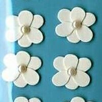 Load image into Gallery viewer, DESIGNPHIL MIDORI Seal S3121 White Floral Stickers, Sticker Book Lucky Bag, Schedule Decoration Stickers, Diary, Reward, Flower, Alphabet, Schedule Book, Notebook Timekeeper: 4902805831215
