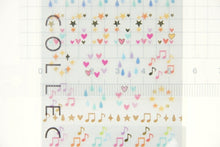 Load image into Gallery viewer, MIDORI Seal - Small Glitter Pattern Seal Book Lucky Bag Round Stylish Album Decoration Heart Large Amount Sticker Smartphone Reward Flower Cute Schedule Book Notebook Timekeeper :4902805838474
