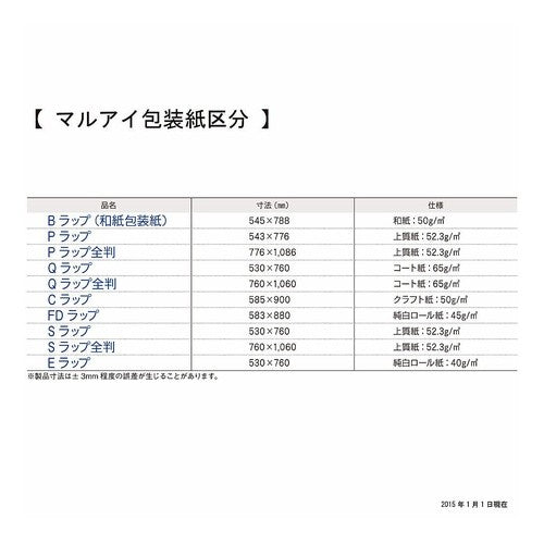 ＃包装紙　Ｐラップ　はぎ (株)マルアイ :4902850054089