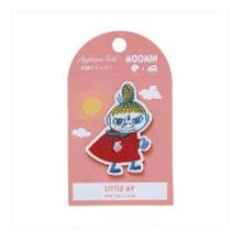 Load image into Gallery viewer, ＃M/M刺繍ｽﾃｯｶｰ(ﾘﾄﾙﾐｲ橙) ムーミン リトルミイ ミイ 刺繍ステッカー ワッペン風 赤ワンピース キャラクターグッズ 学習研究社 :4905426708904
