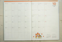 Load image into Gallery viewer, Diary 2021 MINDWAVE 2021 January Start (October 2020 Start) Monthly Diary (Monthly Block) B6 Gorogoro Nyansuke Shibabanbann Adult Cute Stylish Character Diary Cover Schedule Book Timekeeper for Diaries :4909001556157

