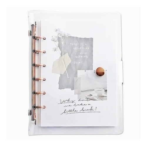 ＃A6ｸﾘｱﾊﾞｲﾝﾀﾞ-/ﾌﾞﾗｳﾝ --- : A6 clear binder/brown :4909001579880