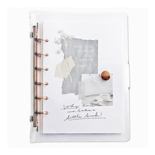 Load image into Gallery viewer, ＃A6ｸﾘｱﾊﾞｲﾝﾀﾞ-/ﾌﾞﾗｳﾝ --- : A6 clear binder/brown :4909001579880
