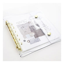 Load image into Gallery viewer, ＃ﾊﾞｲﾝ A6ﾜｲﾄﾞｸﾘｱﾊﾞｲﾝﾀﾞｰ 58051 ｺﾞｰﾙﾄﾞ --- : Bine A6 wide clear binder 58051 Gold :4909001580510
