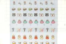 Load image into Gallery viewer, MINDWAVE Seal Schedule Seal 72232 Stylish Goods 3 Seal Book Grab Bag Round Stylish Album Decoration Heart Bulk Sticker Smartphone Reward Flower Cute Schedule Book Diary Timekeeper :4909001722323

