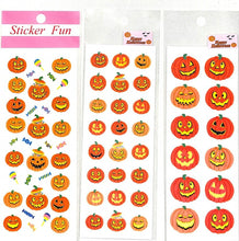 Load image into Gallery viewer, Halloween OKUYAMA PINUP S&amp;C Seal Set Seals Autumn / Halloween Lucky Bag Limited Quantity 6-Sheet Set worth 1500 yen for 1200 yen Pumpkin Halloween Event Ghost Bargain Lucky Bag Planner Horror: 4909001773523
