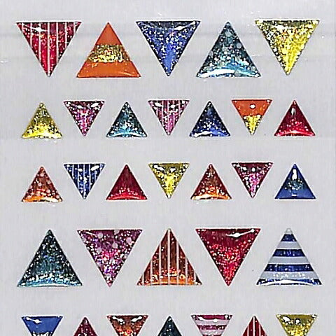 MINDWAVE Seal - MW Seal 79125 Drop Triangle Seal Book Lucky Bag Schedule Deco Sticker Diary Reward Flower Alphabet Schedule Book - Timekeeper for your Planner :4909001791251