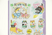 Load image into Gallery viewer, MIND WAVE Stickers - Hawaii Shibaban Shibainu Travel Sticker Book Lucky Bag Schedule Deco Stickers Diary Reward Flower Alphabet Schedule Book - Timekeeper for Notebooks :4909001794290
