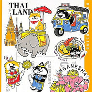 MINDWAVE ﾏｲﾝﾄﾞｳｪｲﾌﾞ ｼｰﾙ ･ ﾀｲ 旅するしばんばん 柴犬 ｼｰﾙ帳 福袋 ｽｹｼﾞｭｰﾙ ﾃﾞｺ ｽﾃｯｶｰ ﾀﾞｲｱﾘｰ ごほうび 花 ｱﾙﾌｧﾍﾞｯﾄ  ｽｹｼﾞｭｰﾙ帳 手帳のﾀｲﾑｷｰﾊﾟｰ :4909001794306