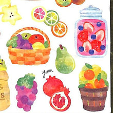 Load image into Gallery viewer, MINDWAVE Seal, Weekend Sticker 79496, Fruits, Sticker Book, Lucky Bag, Schedule Decoration Sticker, Diary, Reward, Flowers, Alphabet, Food, Fruits, Apples, Oranges, Planner, Notebook Time Keeper: 4909001794962
