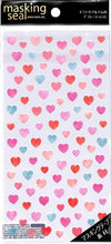 Load image into Gallery viewer, MINDWAVE Seal - Masking Seal 79789 Petit Petit Heart Stickers Lucky Bag Round Stylish Album Decoration Heart Large Quantity Sticker Smartphone Reward Flower Cute Schedule Book Notebook Timekeeper :4909001797895

