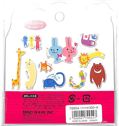 MINDWAVE ﾏｲﾝﾄﾞｳｪｲﾌﾞ ｼｰﾙ ･ 30th ﾌﾚｰｸｼｰﾙ 79954 ﾕﾙｱﾆﾏﾙ ｼｰﾙ帳 福袋 ｽｹｼﾞｭｰﾙ ﾃﾞｺ ｽﾃｯｶｰ ﾀﾞｲｱﾘｰ 動物 ｱﾆﾏﾙ ｼﾊﾞﾝﾊﾞﾝ ﾆｬﾝｽｹ ｼｰﾙ  ｽｹｼﾞｭｰﾙ帳 手帳のﾀｲﾑｷｰﾊﾟｰ :4909001799547