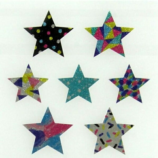 MINDWAVE Seal - Matte Metallic Star Seal Album Lucky Bag Schedule Deco Sticker Diary Reward Flower Alphabet Schedule Book Timekeeper for Notebooks: 4909001803268