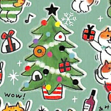 Load image into Gallery viewer, MINDWAVE Seal, Winter Selection, Gorogoro Nyansuke, Merry Christmas, 80463, Christmas, Seal Book, Lucky Bag, Round, Stylish, Album, Decoration, Heart, Bulk, Stickers, Smartphone, Reward, Flower, Cute, Schedule Book, Notebook Time Keeper: 4909001804630
