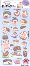 Load image into Gallery viewer, MINDWAVE Seal - Aim for Idols, We're the Minimums! Hedgehog 80600 Seal Book Lucky Bag Round Stylish Album Decoration Heart Large Quantity Stickers Smartphone Reward Flower Cute Schedule Book Notebook Timekeeper :4909001806009
