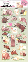 Load image into Gallery viewer, MINDWAVE Seal - Aim for the Idol! Our Minimams! Ferret Sticker Book Lucky Bag Round Stylish Album Decoration Heart Bulk Stickers Smartphone Reward Flower Cute Schedule Book Timekeeper for Notebooks: 4909001806030
