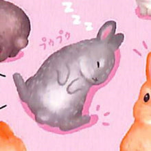 Load image into Gallery viewer, MINDWAVE Seal - Aim for Idolhood, We're the Minimums! Rabbit 80604 Seal Book Lucky Bag Round Stylish Album Decoration Heart Bulk Stickers Smartphone Reward Flower Cute Schedule Book Notebook Timekeeper :4909001806047
