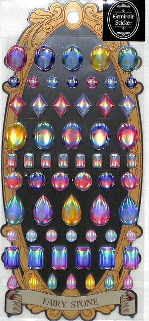 MINDWAVE Seal - Gemme La Waren Sticker Fairy Stone 80642 Sticker Book Lucky Bag Round Stylish Album Decoration Heart Large Quantity Sticker Smartphone Reward Flower Cute Schedule Book Timekeeper for Diaries :4909001806429