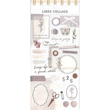 Load image into Gallery viewer, MINDWAVE Seal, Livre Collage, Ivory, Sewing, Handicraft, Seal Book, Lucky Bag, Round, Stylish, Album, Decoration, Heart, Bulk, Sticker, Smartphone, Reward, Flower, Cute, Schedule Book, Notebook Time Keeper :4909001807723
