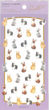 Load image into Gallery viewer, MINDWAVE Seal - Noble Journey Sticker Rabbit Stickers Lucky Bag Round Stylish Album Decoration Heart Bulk Stickers Smartphone Reward Flower Cute Schedule Book Diary Timekeeper :4909001807815
