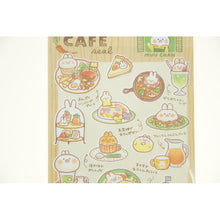 Load image into Gallery viewer, ＃マインドウェイブ うさぎのムーチェ カフェシール お野菜カフェトモエン (株)ﾏｲﾝﾄﾞｳｪｲﾌﾞ :4909001808171
