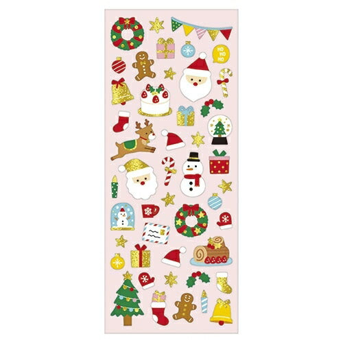 MINDWAVE Seal, Winter Selection 80856 Brilliant Christmas Seal Book Grab Bag, Round, Stylish, Album, Decoration, Heart, Lots of Stickers, Smartphone, Reward, Flower, Cute, Planner, Notebook Time Keeper: 4909001808560