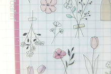 Load image into Gallery viewer, MINDWAVE Seal - Life Full Series Illustration Seal Flower Life 80870 Seal Book Lucky Bag Round Stylish Album Decoration Heart Large Amount Sticker Smartphone Reward Flower Cute Schedule Book Notebook Time Keeper: 4909001808706
